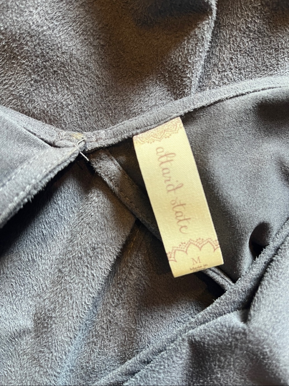 altar’d state M Blue gray mini dress with pockets 2170 - Picture 4 of 4
